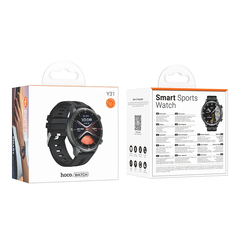 Smartwatch Hoco 1,46" TFT IP67 with call function Y31 black - Image 6