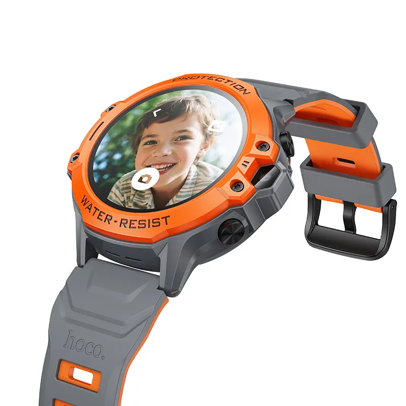 Smartwatch for kids Hoco 1,28" 4G GPS with call function Y107 orange - Image 2