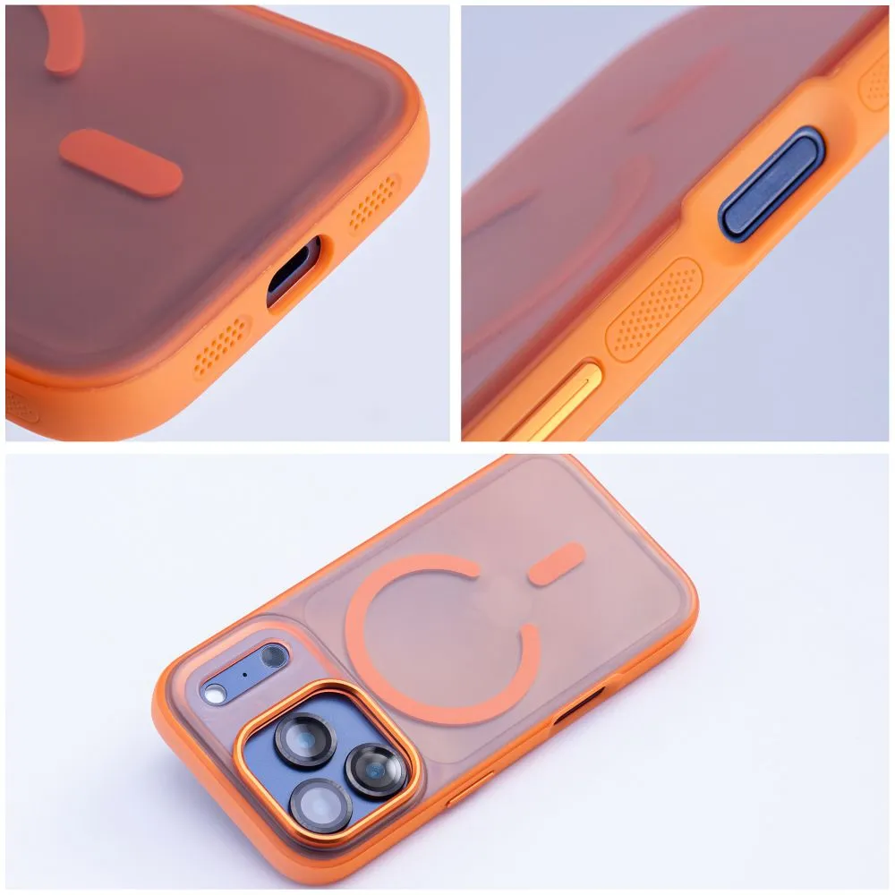Case for iPhone 18 Pro Max / 17 Pro Max Flexline Mag Cover compatible with MagSafe orange - 4. kép