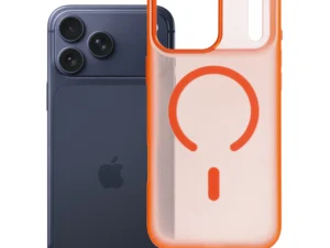 Case for iPhone 18 Pro Max / 17 Pro Max Flexline Mag Cover compatible with MagSafe orange