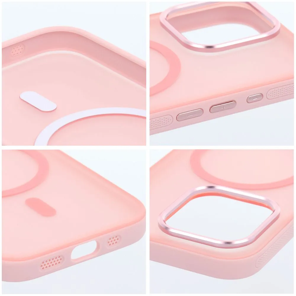 Case for iPhone 16 Flexline Mag Cover compatible with MagSafe pink - 2. kép