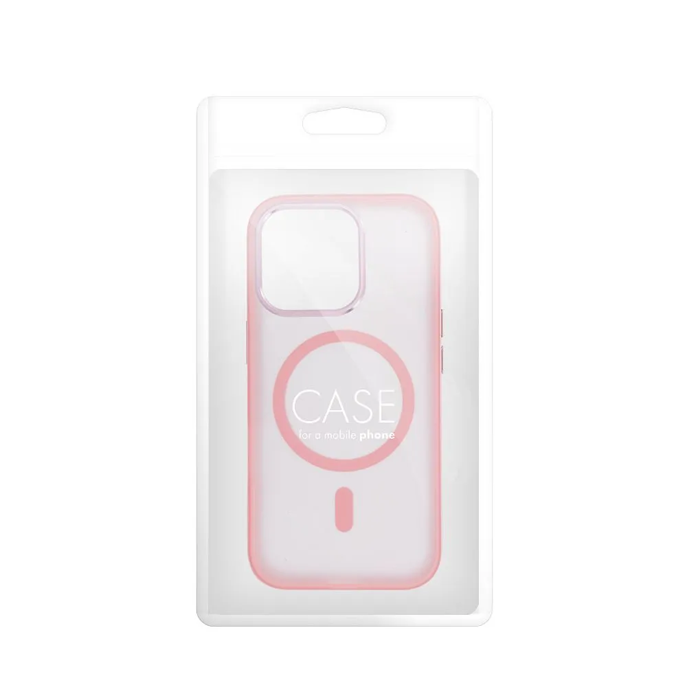 Case for iPhone 16 Flexline Mag Cover compatible with MagSafe pink - 5. kép