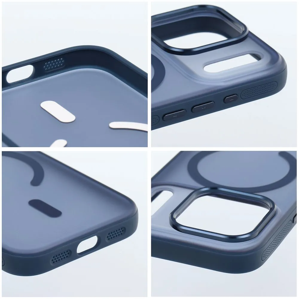 Case for iPhone 17 AIR Flexline Mag Cover compatible with MagSafe navy blue - Image 5