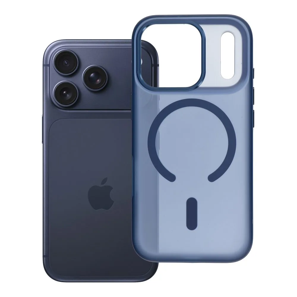 Case for iPhone 18 Pro / 17 Pro Flexline Mag Cover compatible with MagSafe navy blue