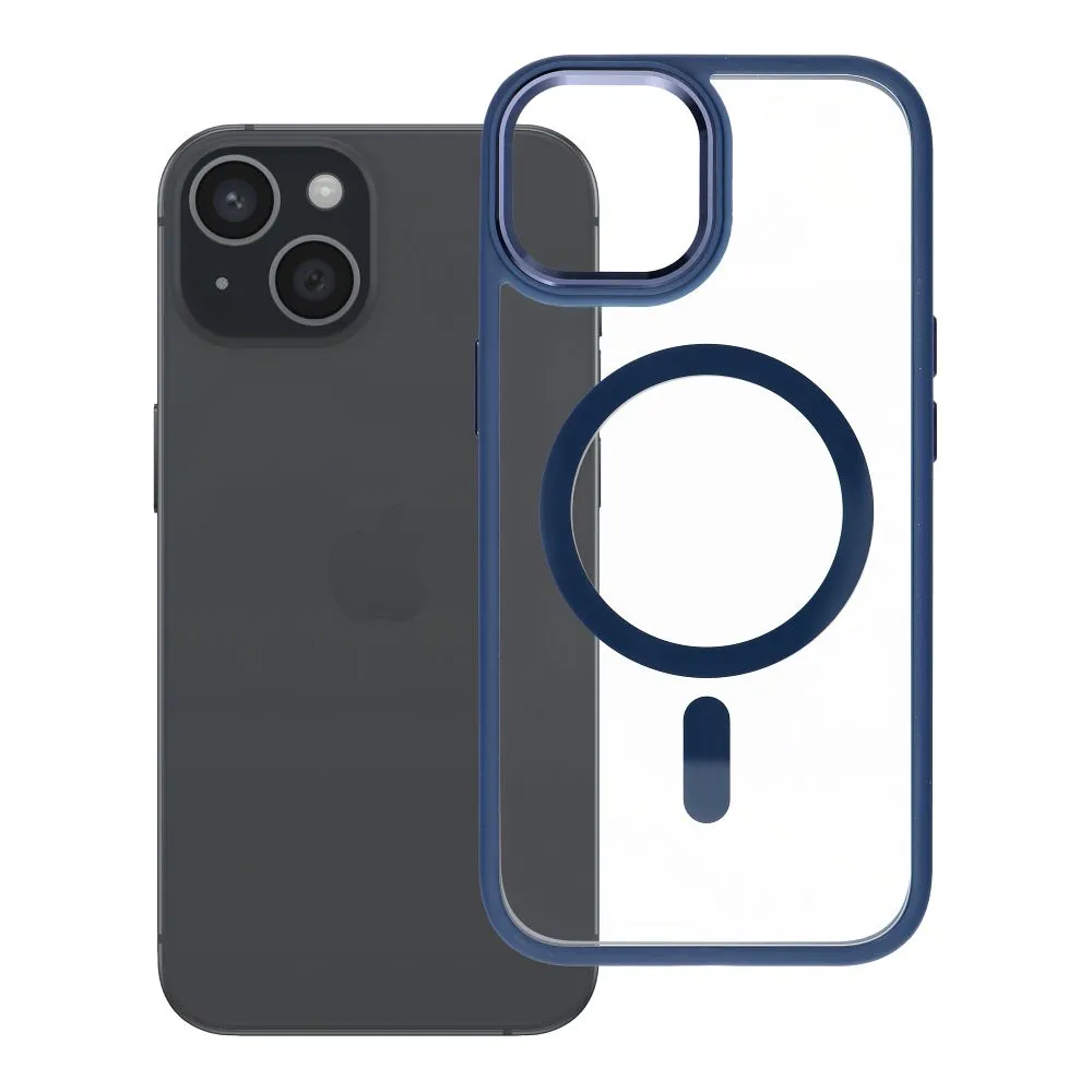 ROAR case MAG BUMPER compatible with MagSafe for IPHONE 15 navy blue