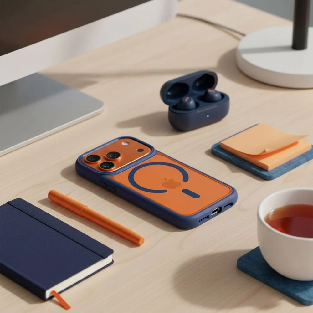 ROAR case MAG BUMPER compatible with MagSafe for IPHONE 15 navy blue - 3. kép