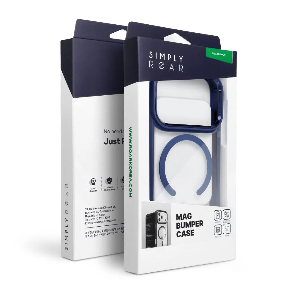ROAR case MAG BUMPER compatible with MagSafe for IPHONE 15 navy blue - 6. kép