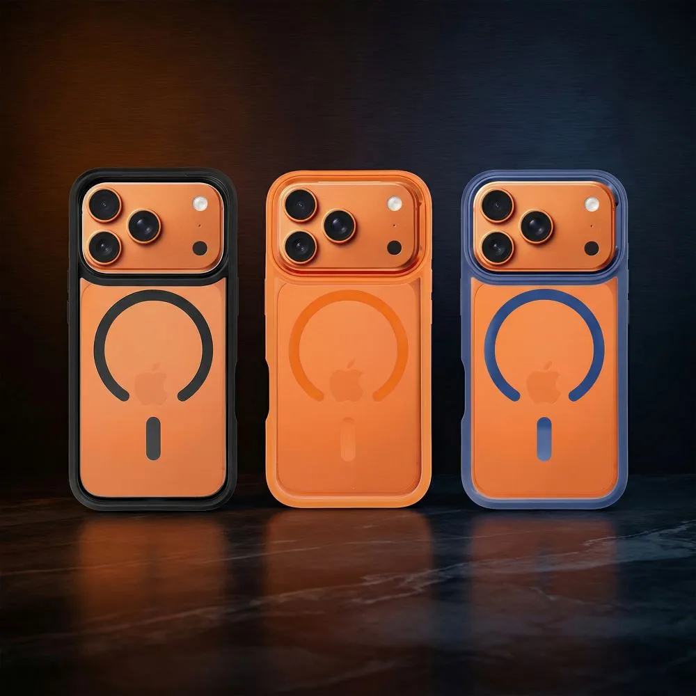 ROAR case MAG BUMPER compatible with MagSafe for IPHONE 16 Pro orange - 5. kép