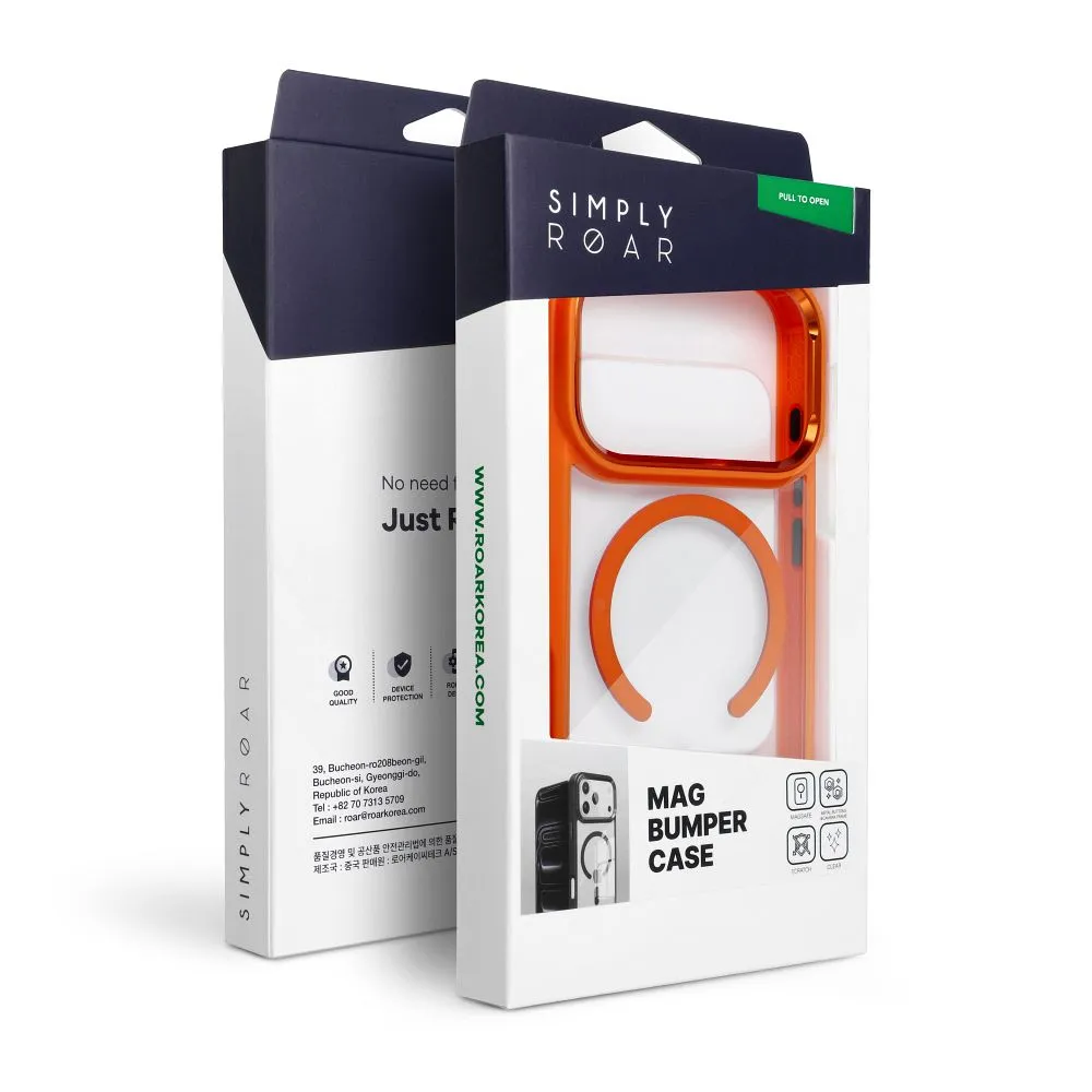 ROAR case MAG BUMPER compatible with MagSafe for IPHONE 15 orange - 6. kép