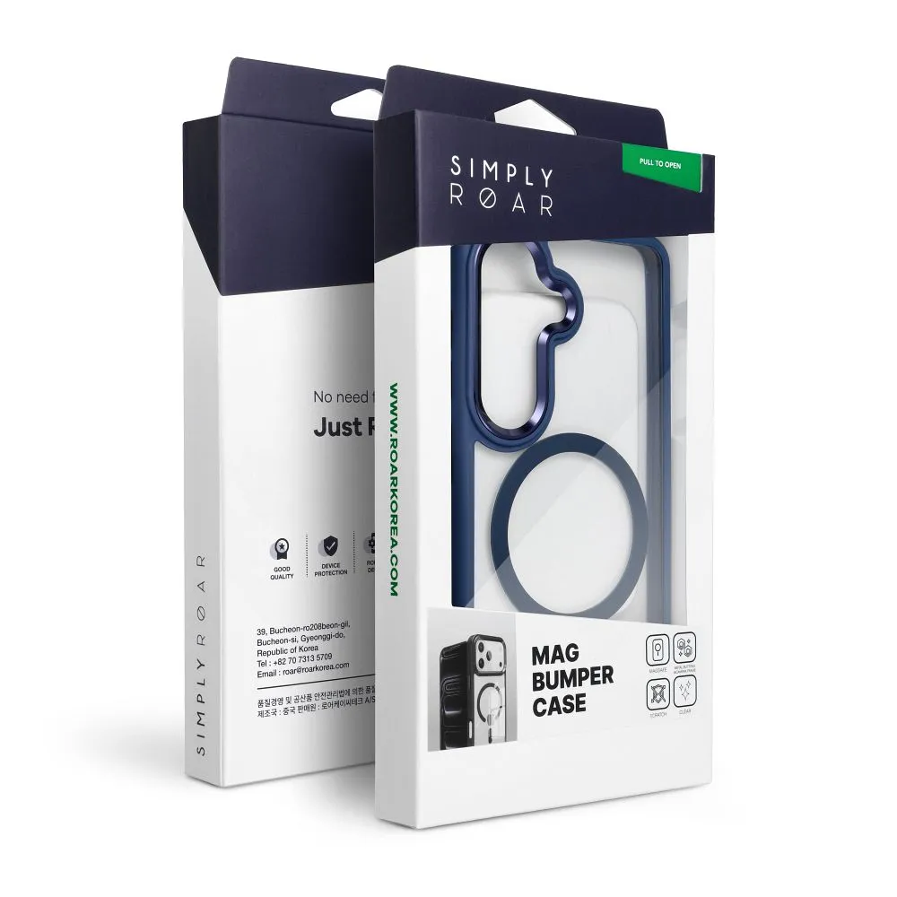 ROAR case MAG BUMPER compatible with MagSafe for SAMSUNG A37 navy blue - Image 6