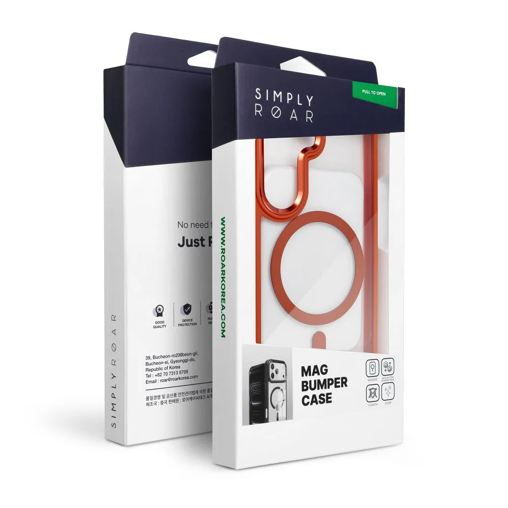 ROAR case MAG BUMPER compatible with MagSafe for SAMSUNG A36 / A56 orange - 6. kép
