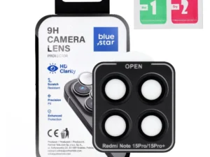 Tempered Glass Camera Lens Protector for Xiaomi Redmi NOTE 15 PRO PLUS 5G Blue Star Easy Install black