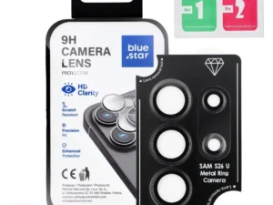 Tempered Glass Camera Lens Protector for Samsung S26 ULTRA Blue Star Easy Install black