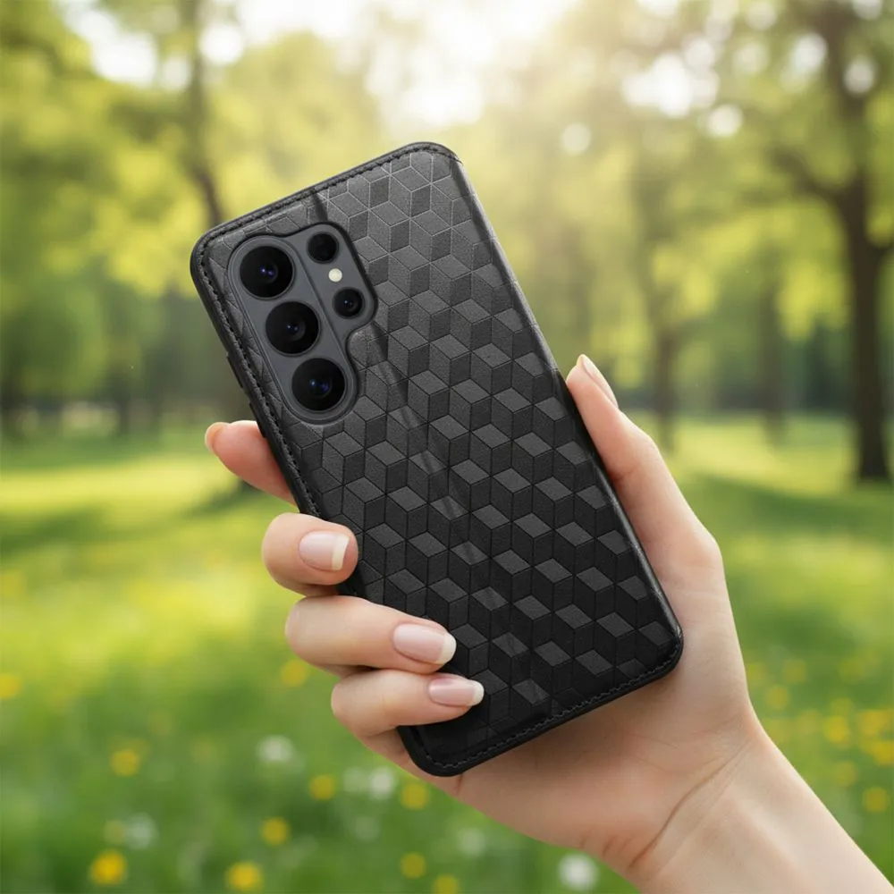 Flip case for Samsung A17 Cubic Book black - Image 5