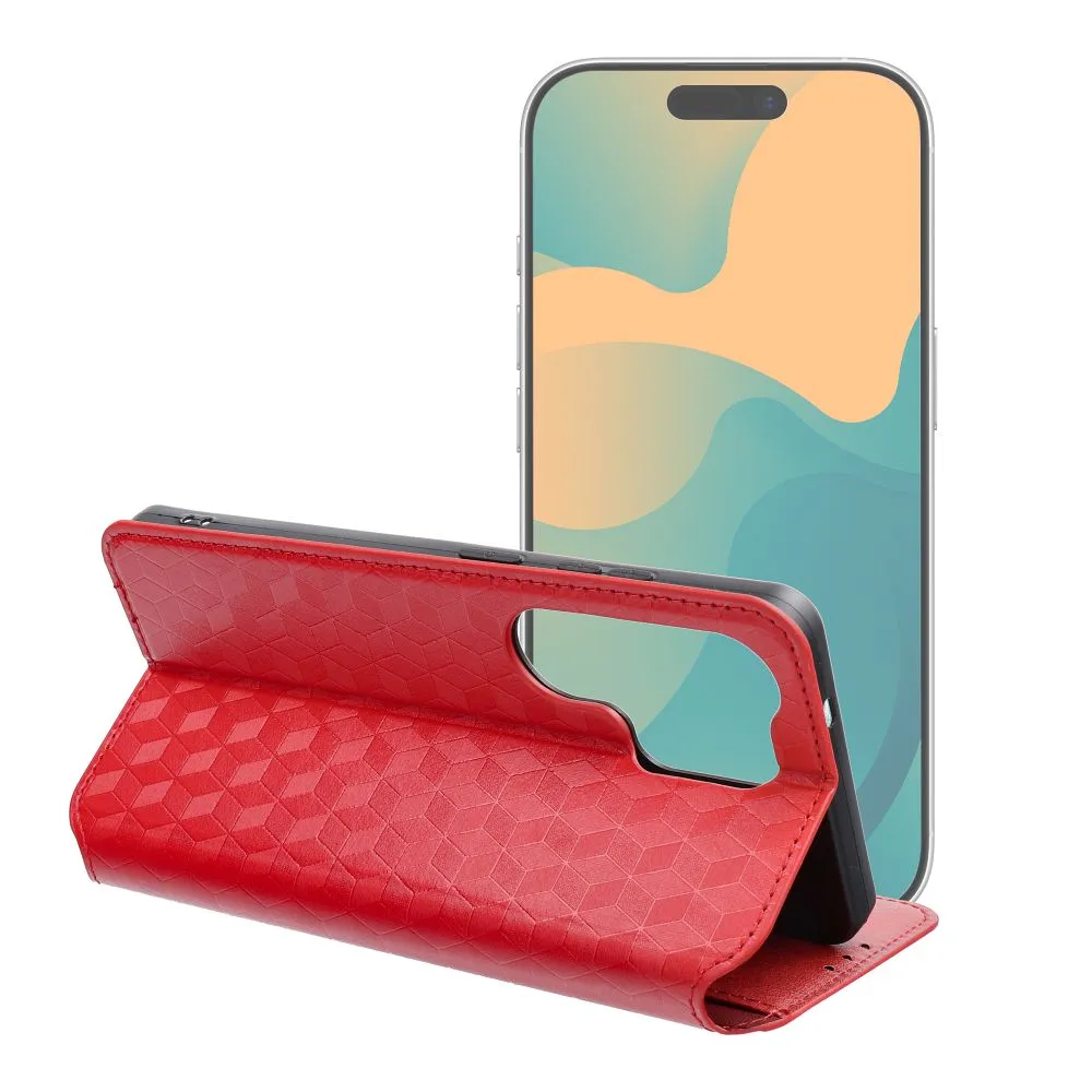 Flip case for Xiaomi Redmi NOTE 15 5G Cubic Book red - Image 2