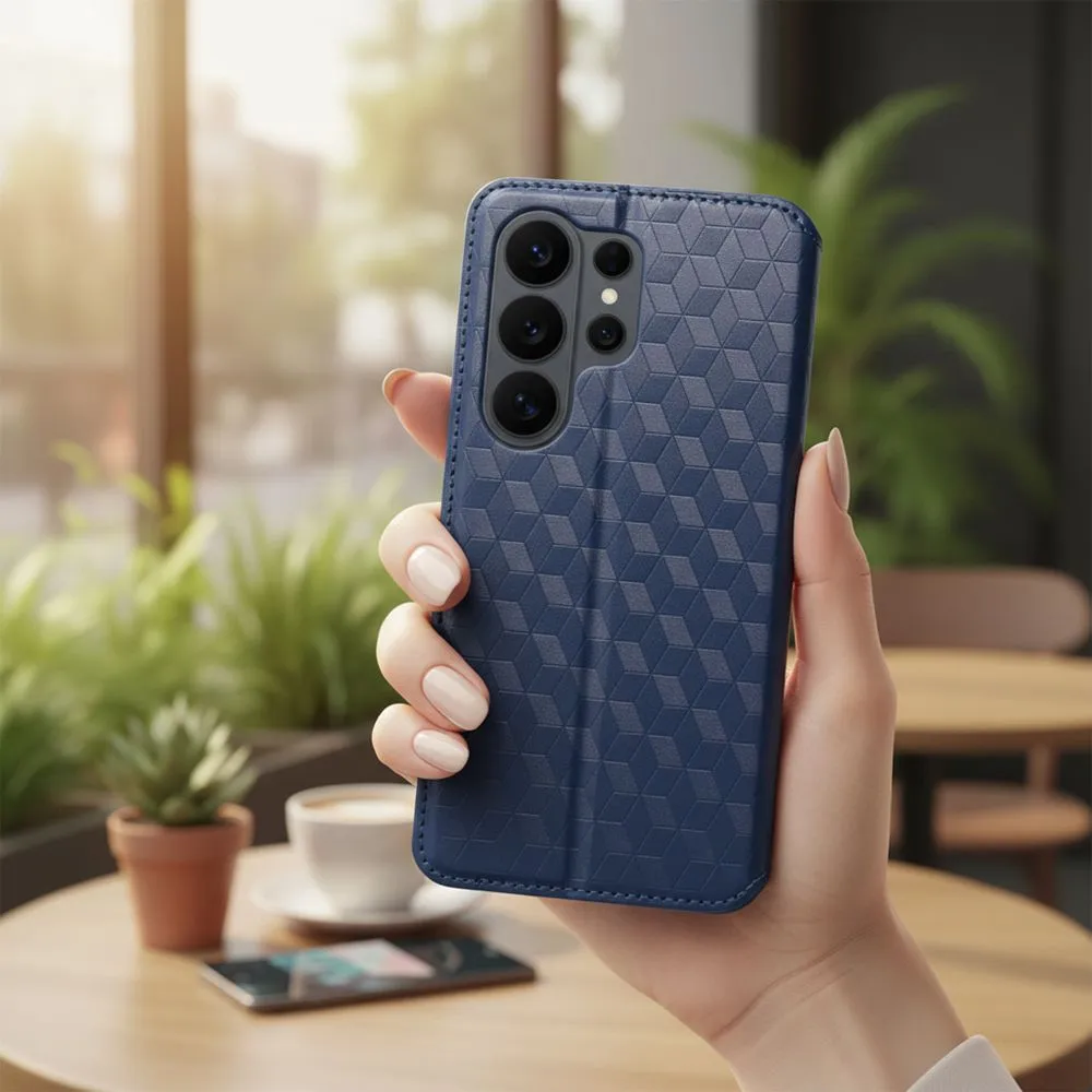 Flip case for Samsung S26 PLUS Cubic Book blue - 6. kép