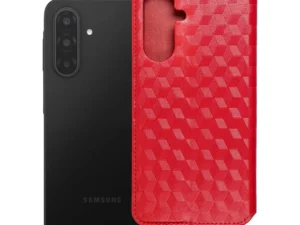 Flip case for Samsung A17 Cubic Book red