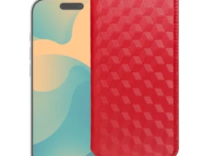 iPhone 17 PRO / 18 PRO Cubic Book flip tok, piros