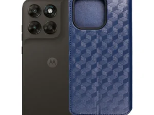 Flip case for Motorola G67 / G77 Cubic Book blue