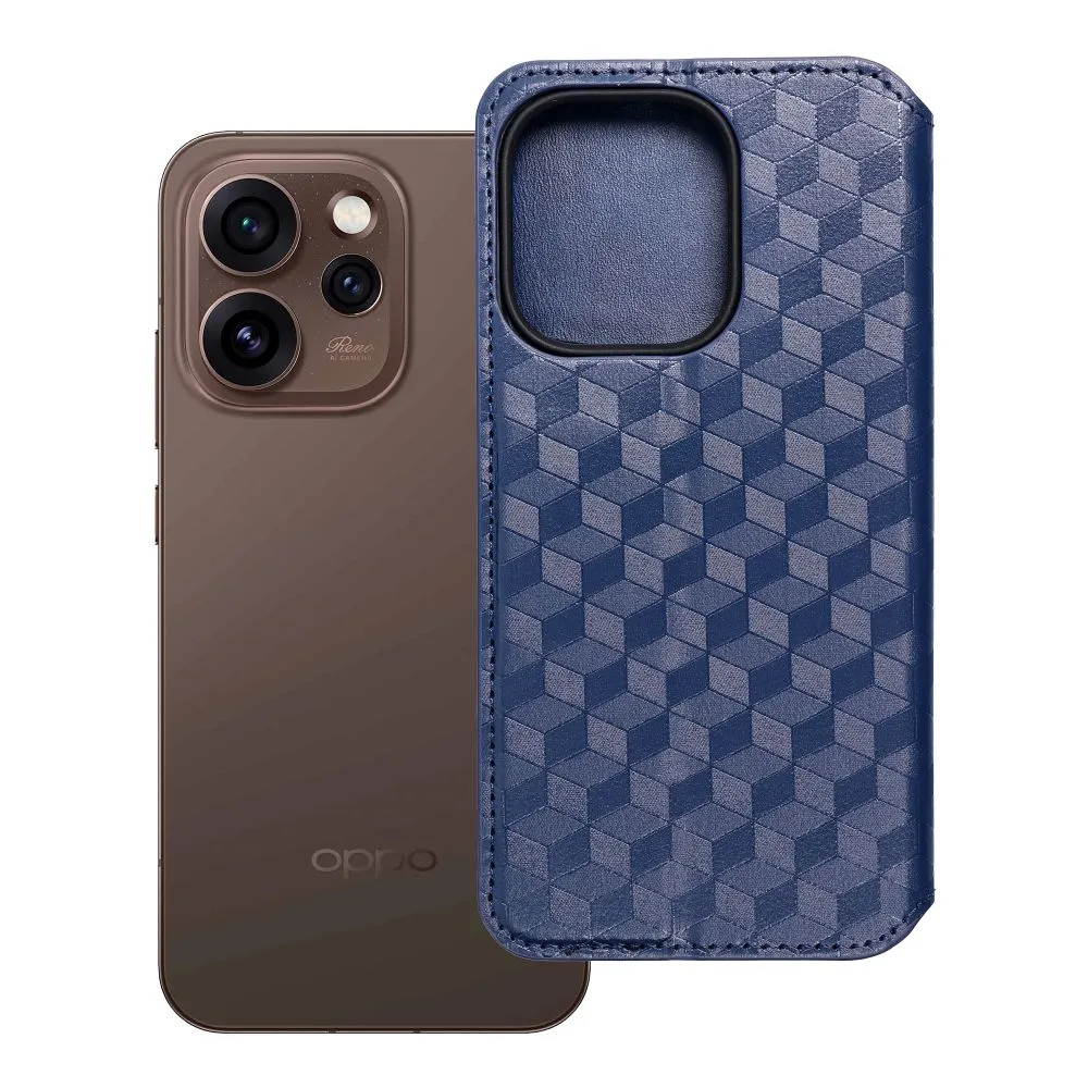 Flip case for Oppo Reno 15 Pro 5G Cubic Book blue