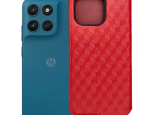 Flip case for Motorola G57 POWER Cubic Book red