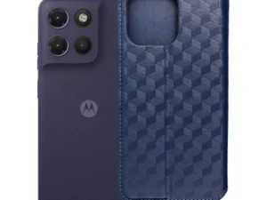 Flip case for Motorola G17 POWER Cubic Book blue