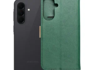 Flip case for Samsung A57 Split Book green and gold