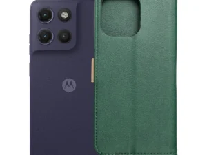 Flip case for Motorola G17 Split Book green and gold