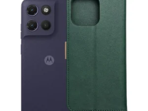 Flip case for Motorola G17 POWER Split Book green and gold