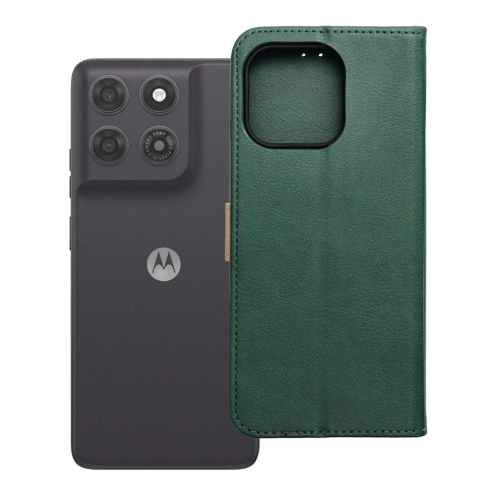 Flip case for Motorola G37 POWER Split Book green and gold