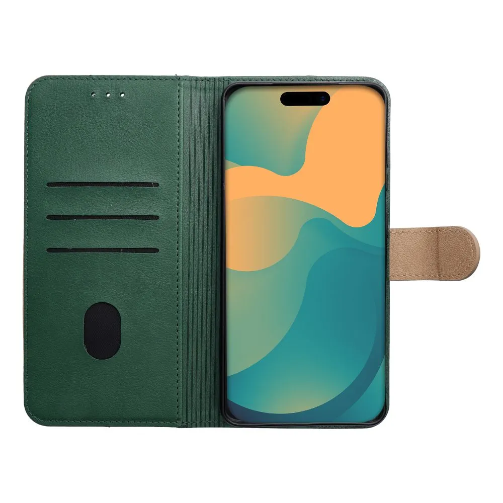 Flip case for Motorola G37 POWER Split Book green and gold - 4. kép