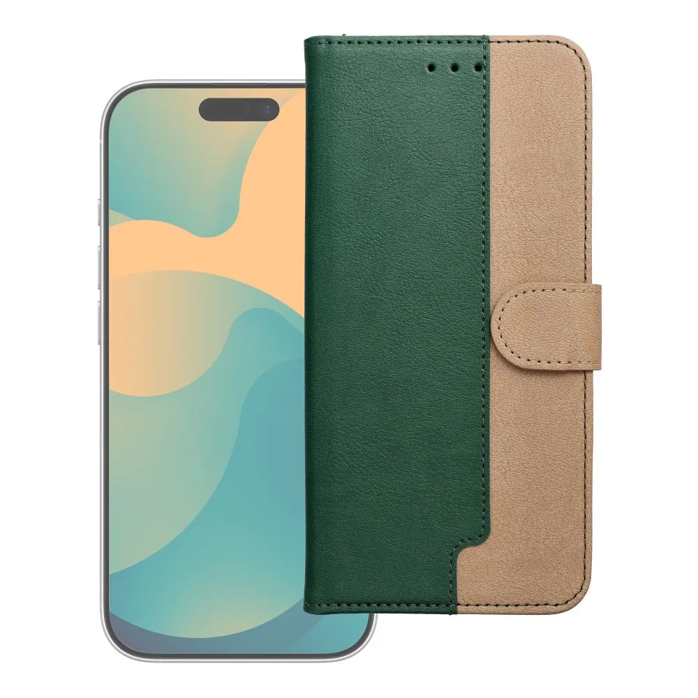 Flip case for Motorola G37 POWER Split Book green and gold - 9. kép