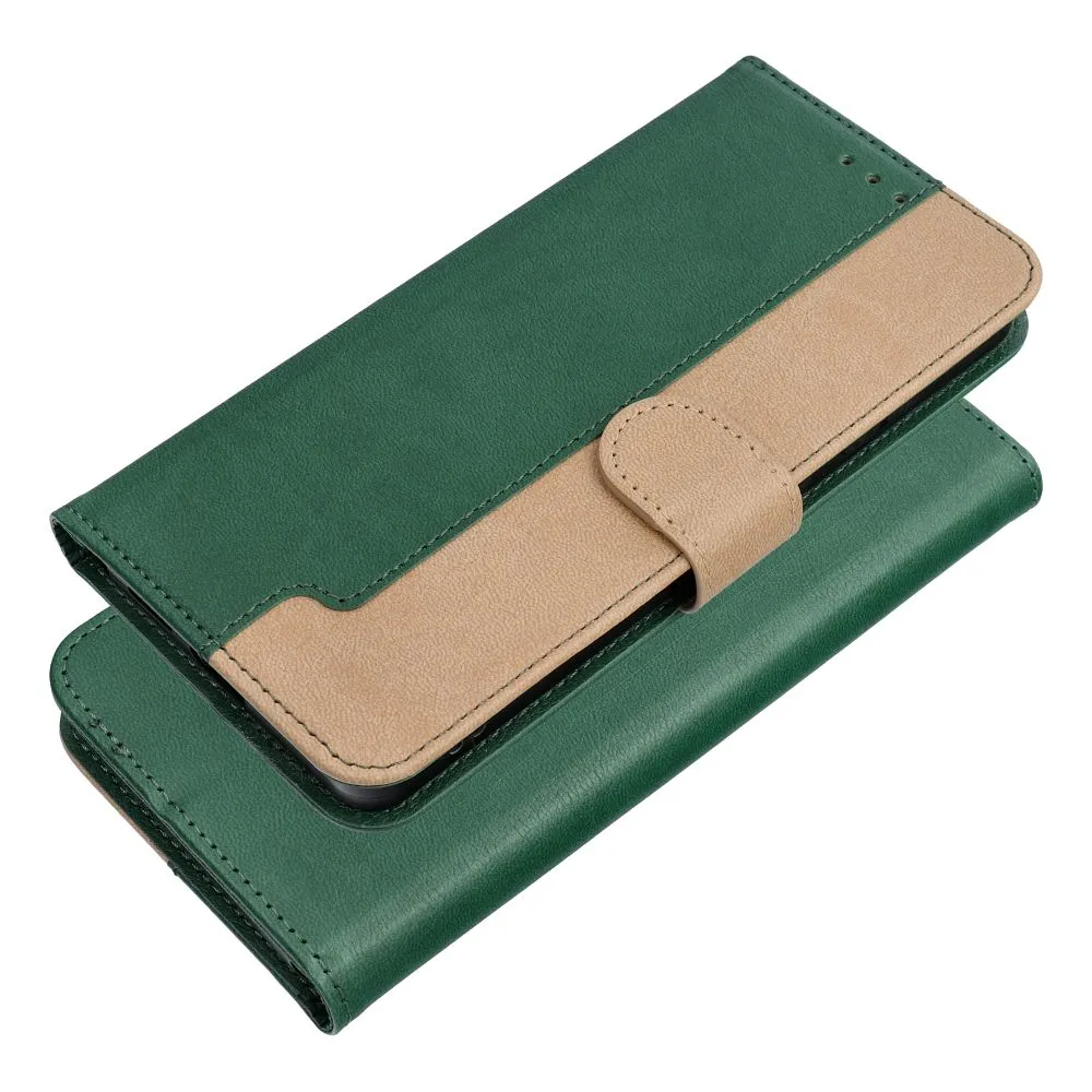 Flip case for Motorola G37 POWER Split Book green and gold - 3. kép