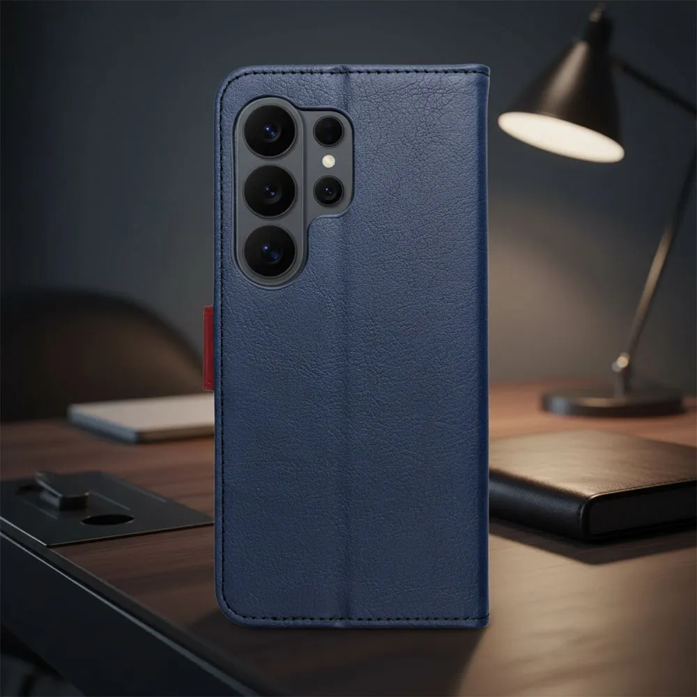 Flip case for Xiaomi Redmi NOTE 17 PRO 5G Split Book navy and red - Image 6
