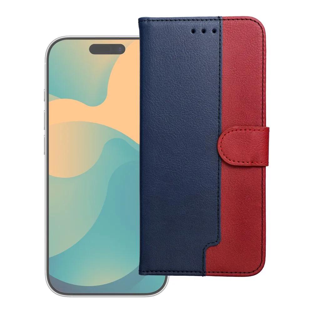 Flip case for Xiaomi Redmi NOTE 17 PRO MAX 5G Split Book navy and red