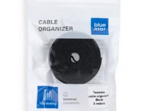 Blue Star tépőzáras kábelkötegelő PJ-COZ055 – fekete (3 m)
