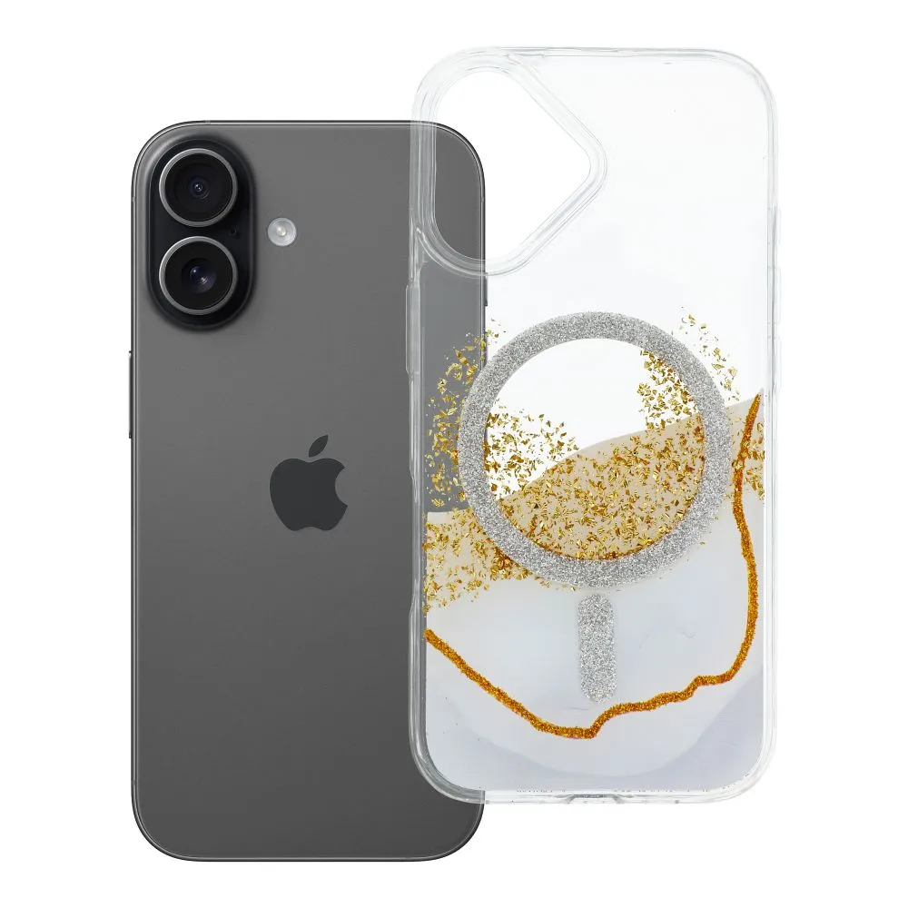 Case for iPhone 17 Golden compatible with MagSafe white - Image 4