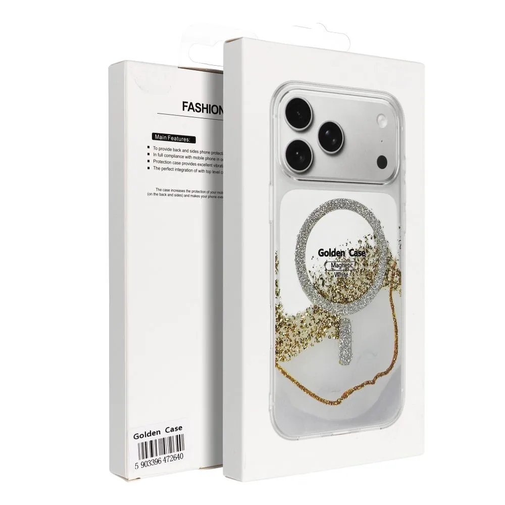Case for iPhone 17 Golden compatible with MagSafe white - Image 6
