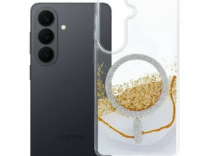 Case for Samsung S26 Golden compatible with MagSafe black