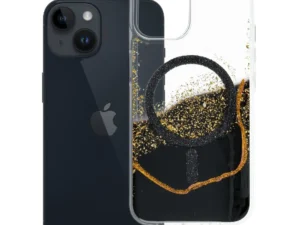 Case for iPhone 13 / 14 Golden compatible with MagSafe black