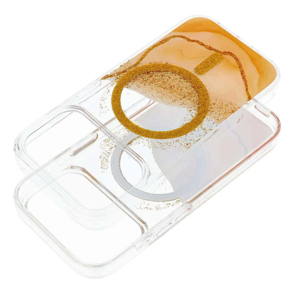 Case for iPhone 15 Golden compatible with MagSafe gold - 2. kép