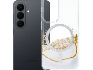 Case for Samsung S24 / S25 Golden compatible with MagSafe white