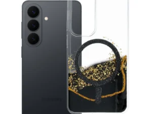 Case for Samsung S24 / S25 Golden compatible with MagSafe black
