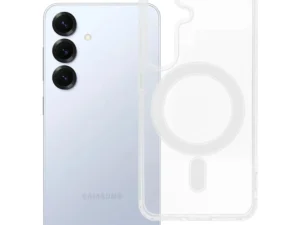 Case for Samsung S25 Clear Mag Cover (MID) compatible with MagSafe transparent