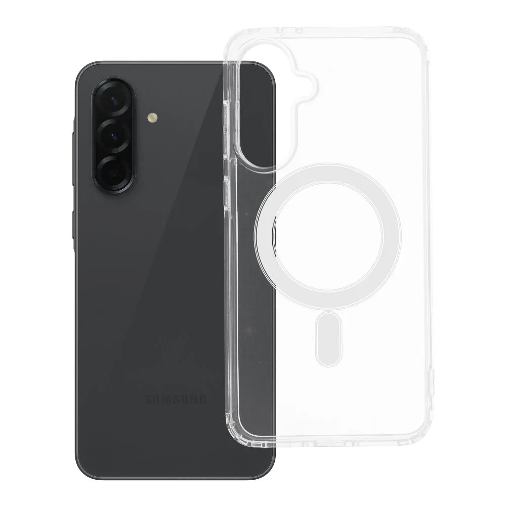 Case for Samsung A36 Clear Mag Cover (MID) compatible with MagSafe transparent