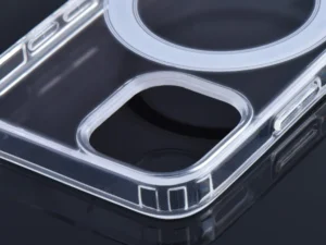 Case for iPhone 16e (SE 4 2025 Clear Mag Cover (MID) compatible with MagSafe transparent