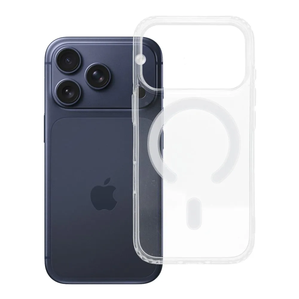 Case for iPhone 18 Pro / 17 Pro Clear Mag Cover (MID) compatible with MagSafe transparent