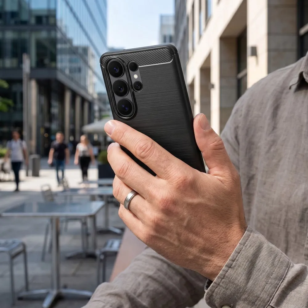 Case for Honor 90 5G Carbon 2.0 black - 2. kép