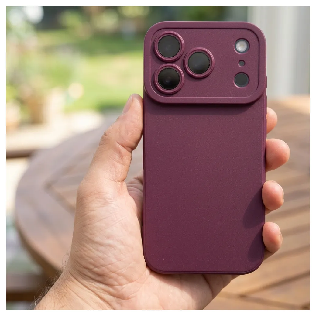 iPhone 18 Pro Max / 17 Pro Max tok, Matt 2.0, bordó - 3. kép