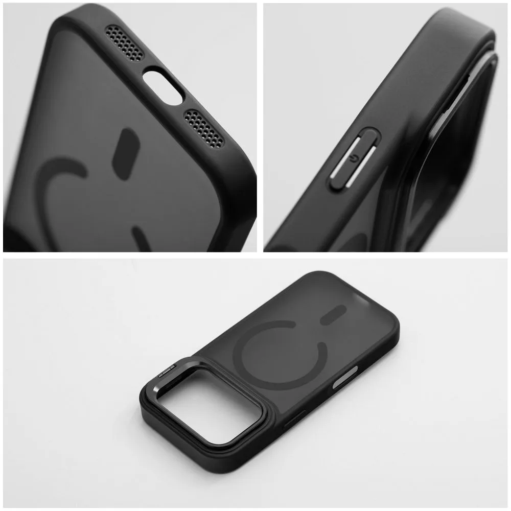 Case for iPhone 17 Forcell F-Protect Shadow Stand Premium compatible with MagSafe black - 7. kép